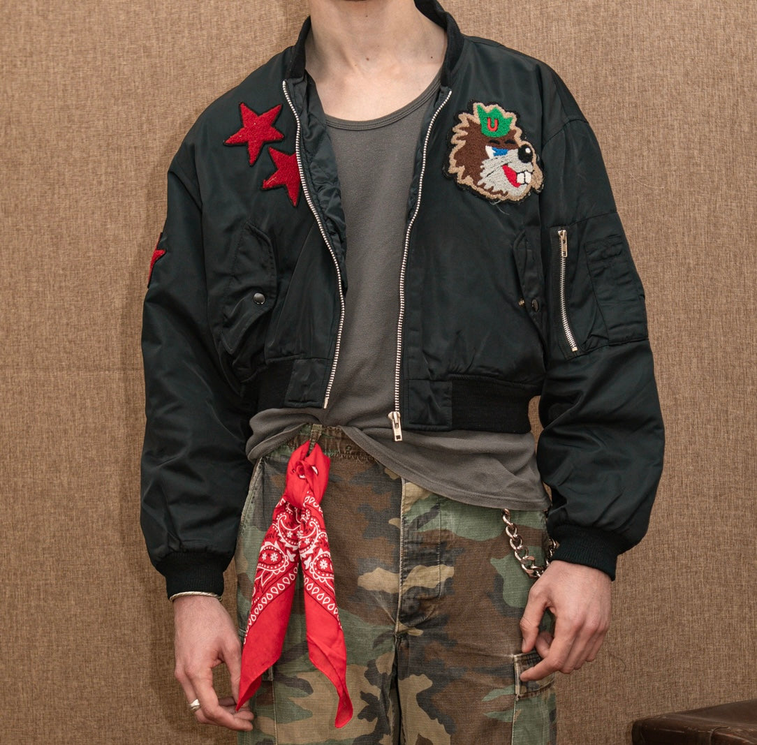Bomber crop Uniform 80’ tg. 46/48
