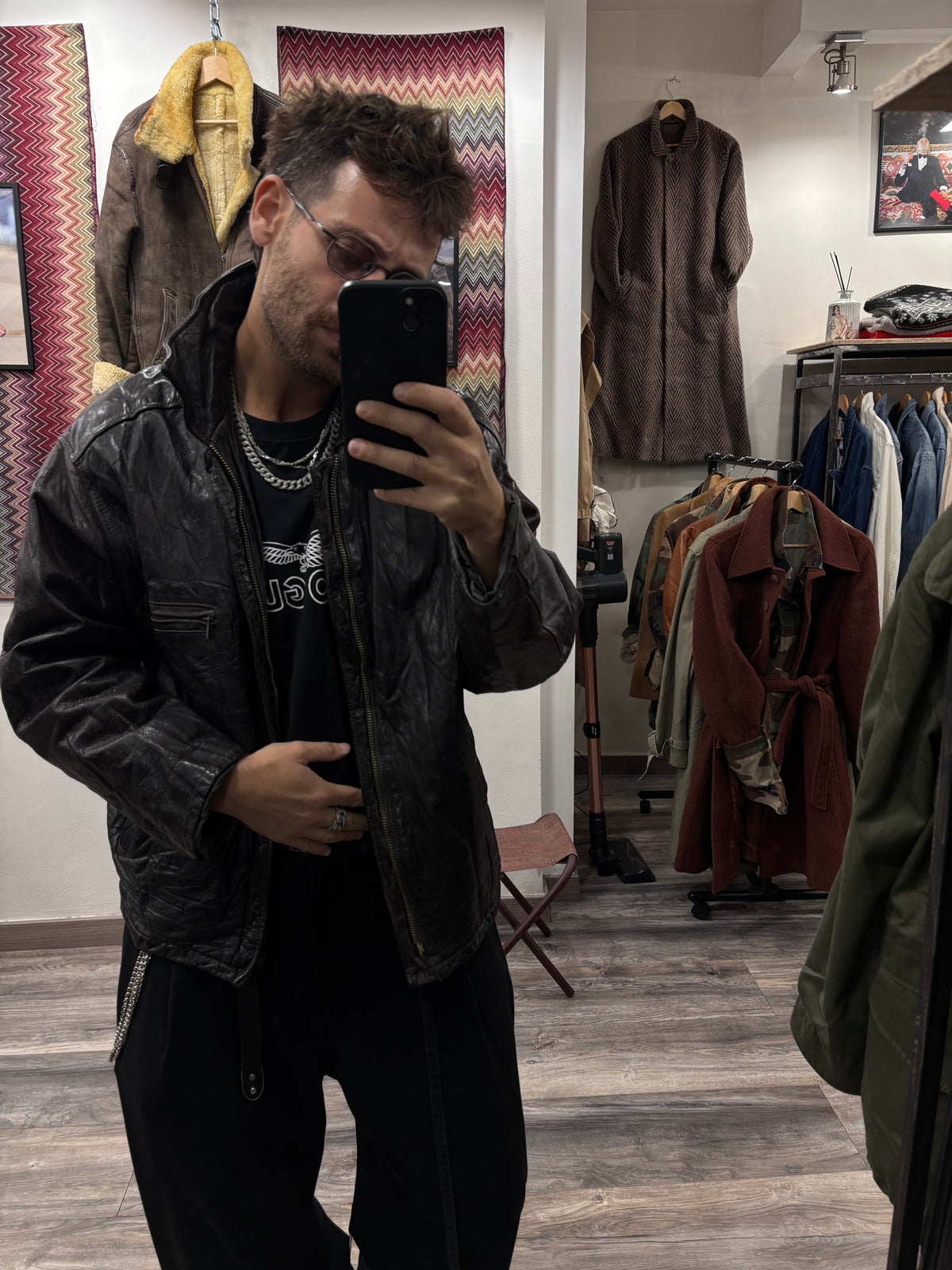 Leather jacket Tg.46/48
