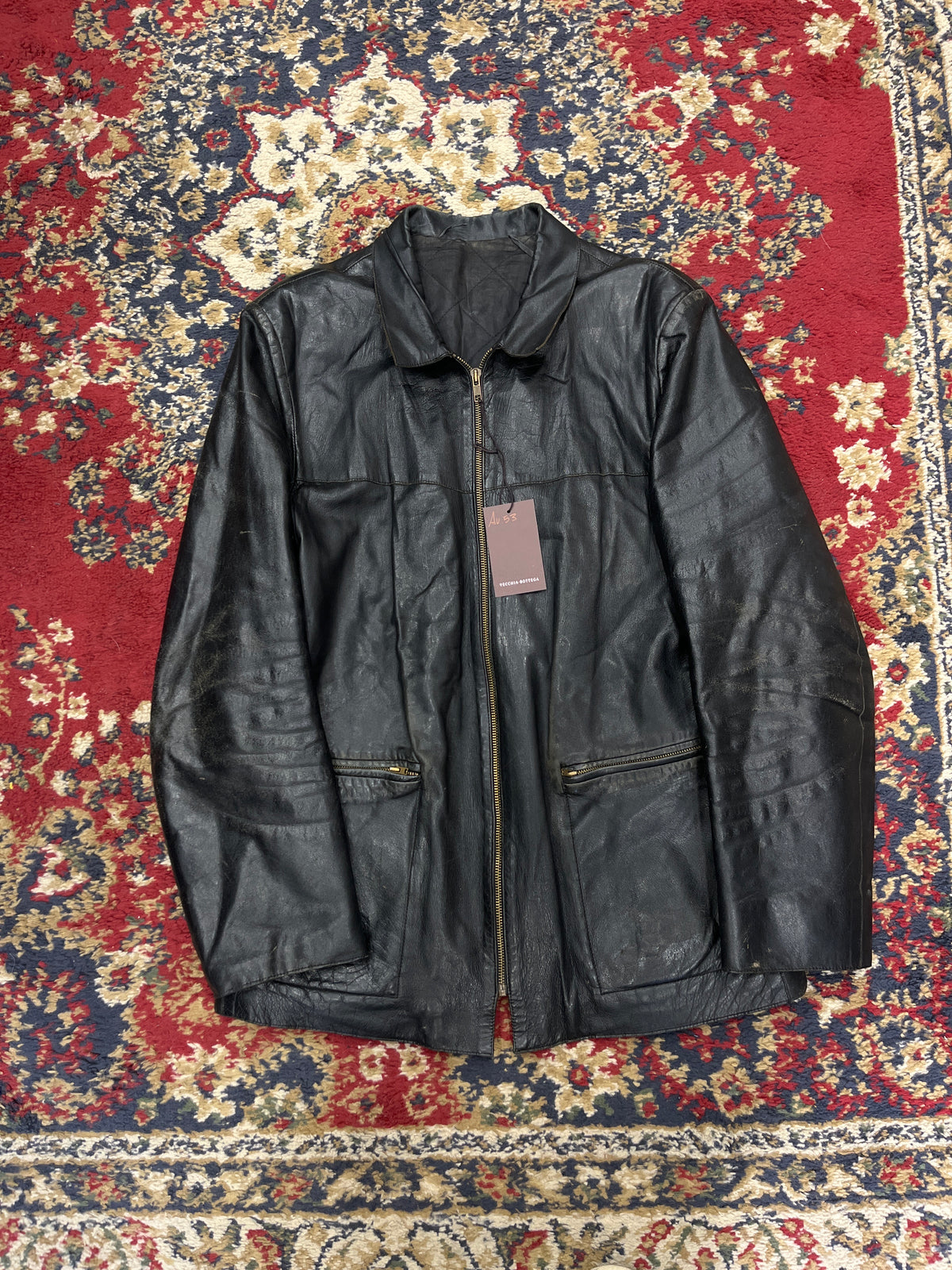 Lather jacket Tg.52/54 Av53