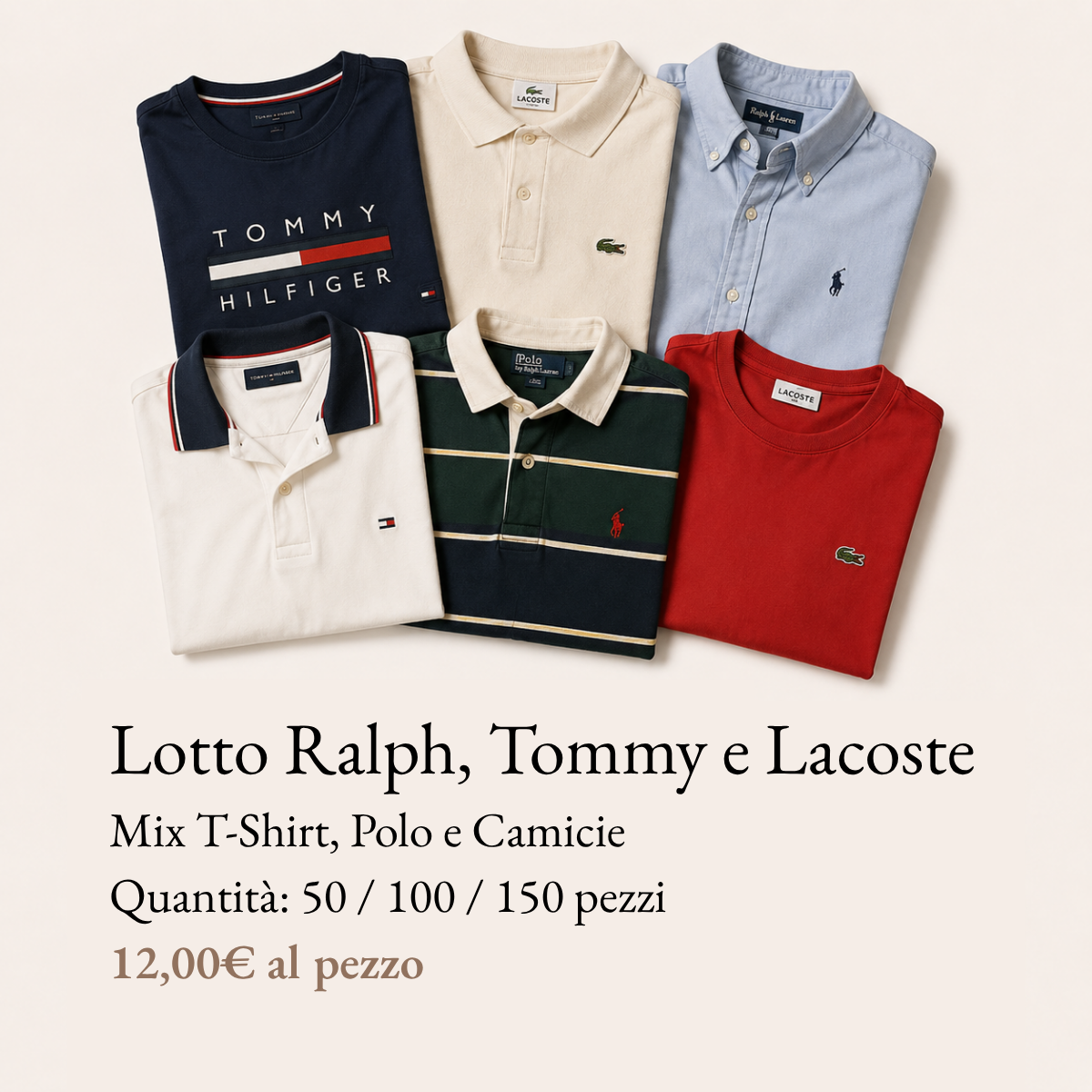 Lotto Ralph Lauren, Tommy Hilfiger e Lacoste