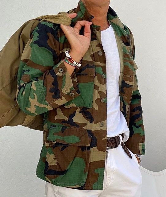 Camo military jacket usa 🇺🇸