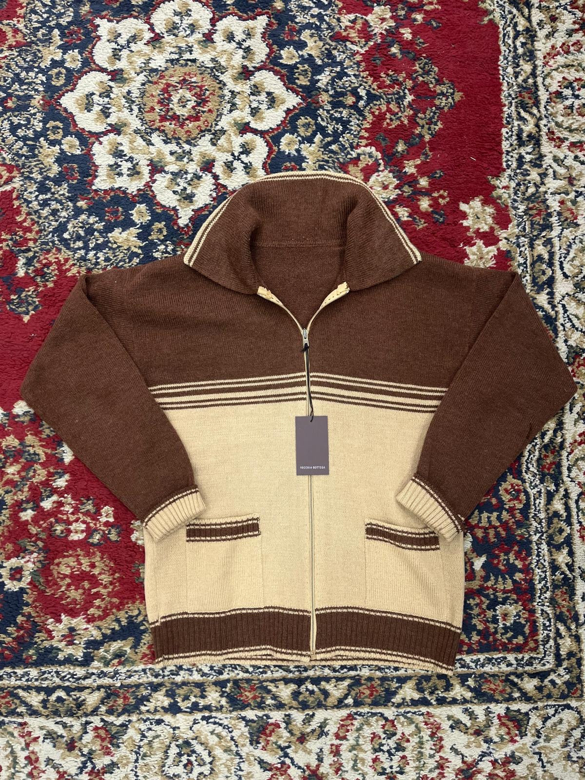 Cardigan zip Tg.S/M Av45