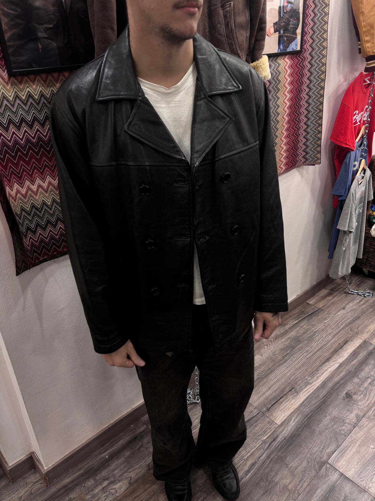 Leather jacket tg.48/50