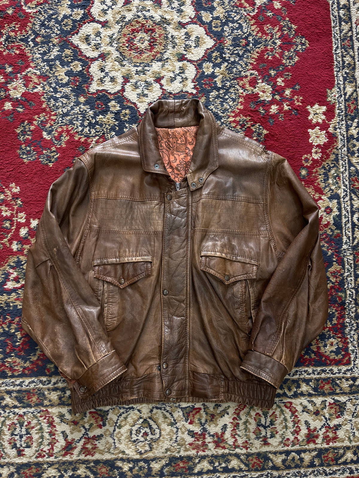 Giacca pelle tg.L AV75