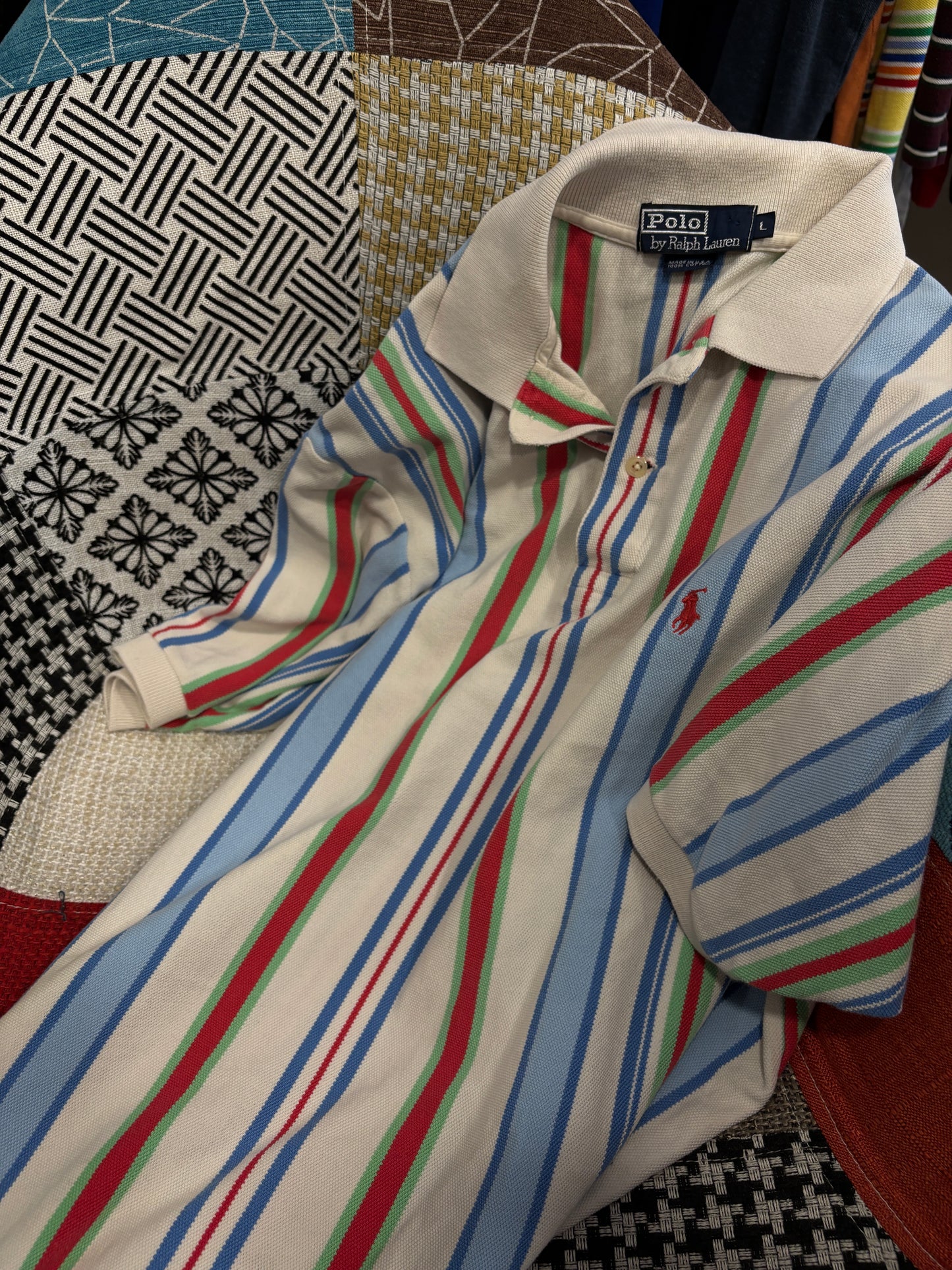 Polo Multicolor ralph lauren made in usa tg.M/L