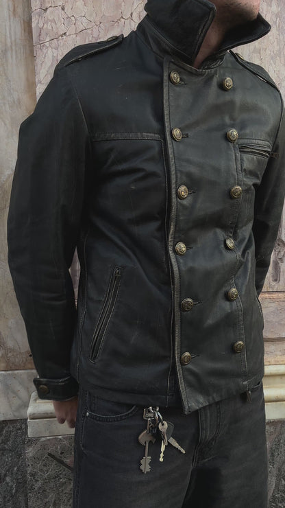 Napoleon leather jacket 70’ tg.46/48